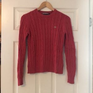 Like-New Pink Vineyard Vines Cable Sweater